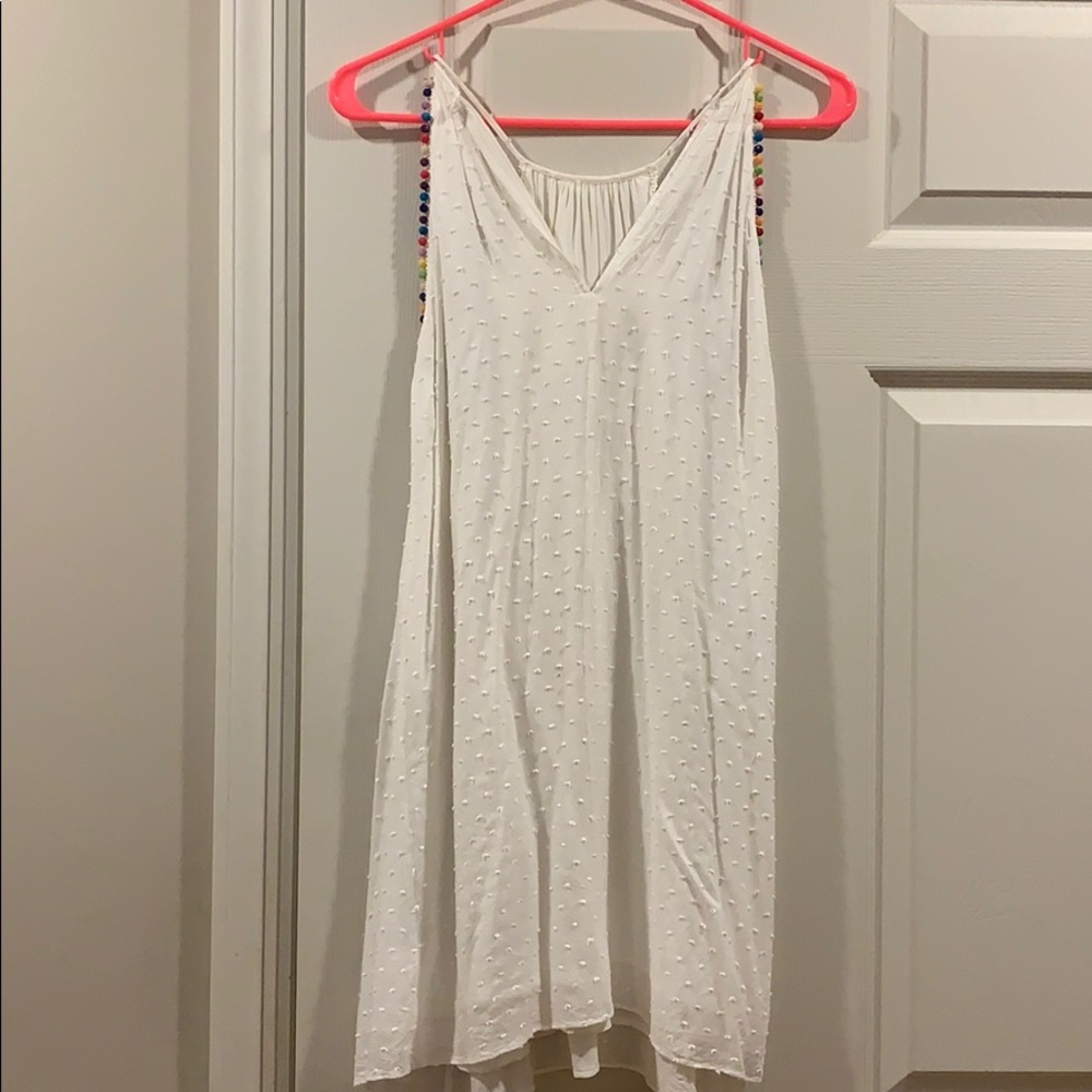 Honey punch White dotted dress